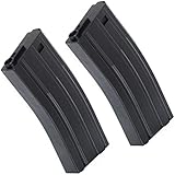 Airsoft Softair 2pcs 120rd Mag Mid-Cap Econ Magazin Für M4 M16 Serie Schwarz