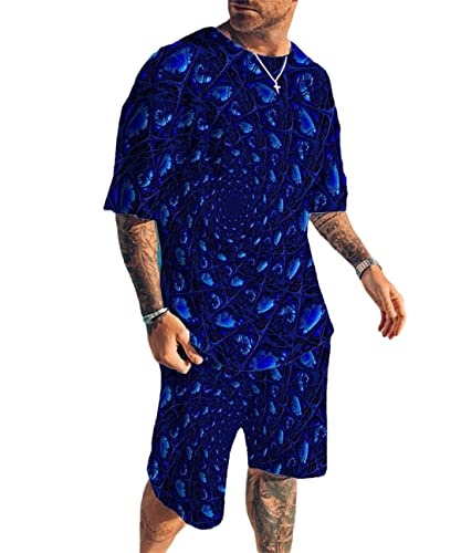Short de plage et ensemble t-shirt homme AXEBHPED contre la chaleur