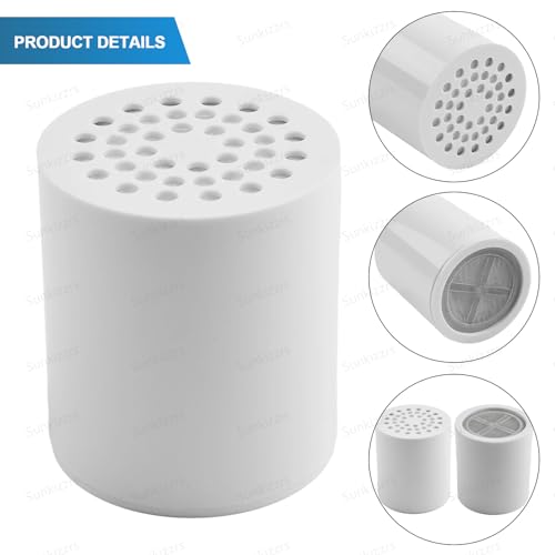 Image of Sunkizzrs Shower Head Filter Cartridge（Only 1 Cartridge） | Water Softener for Bathroom with Vitamin C for Hard Water