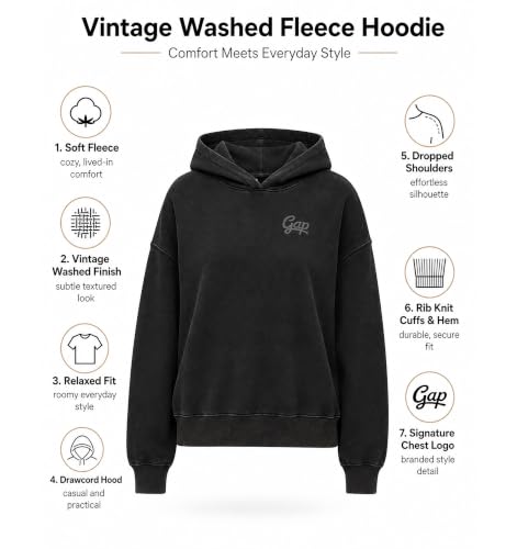 Image of GAP Women's Logo Hoodie Hooded Full Zip Sweatshirt