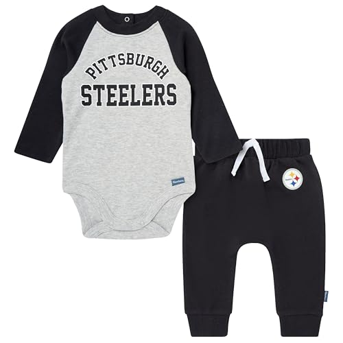 Image of Gerber NFL unisex-baby Nfl Onesie Bodysuit and Jogger Set