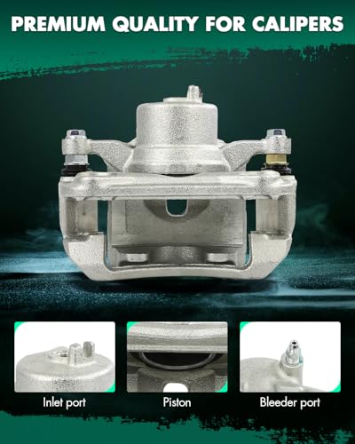 Image of SCITOO 19B6790 Front Left Disc Brake Caliper w /Bracket Fit For Hyundai For Elantra GT 2013-2017,For Hyundai For Veloster 2012-2017,For Kia For Forte 2014-2018,For Kia For te5 2014-2018, Single Piston