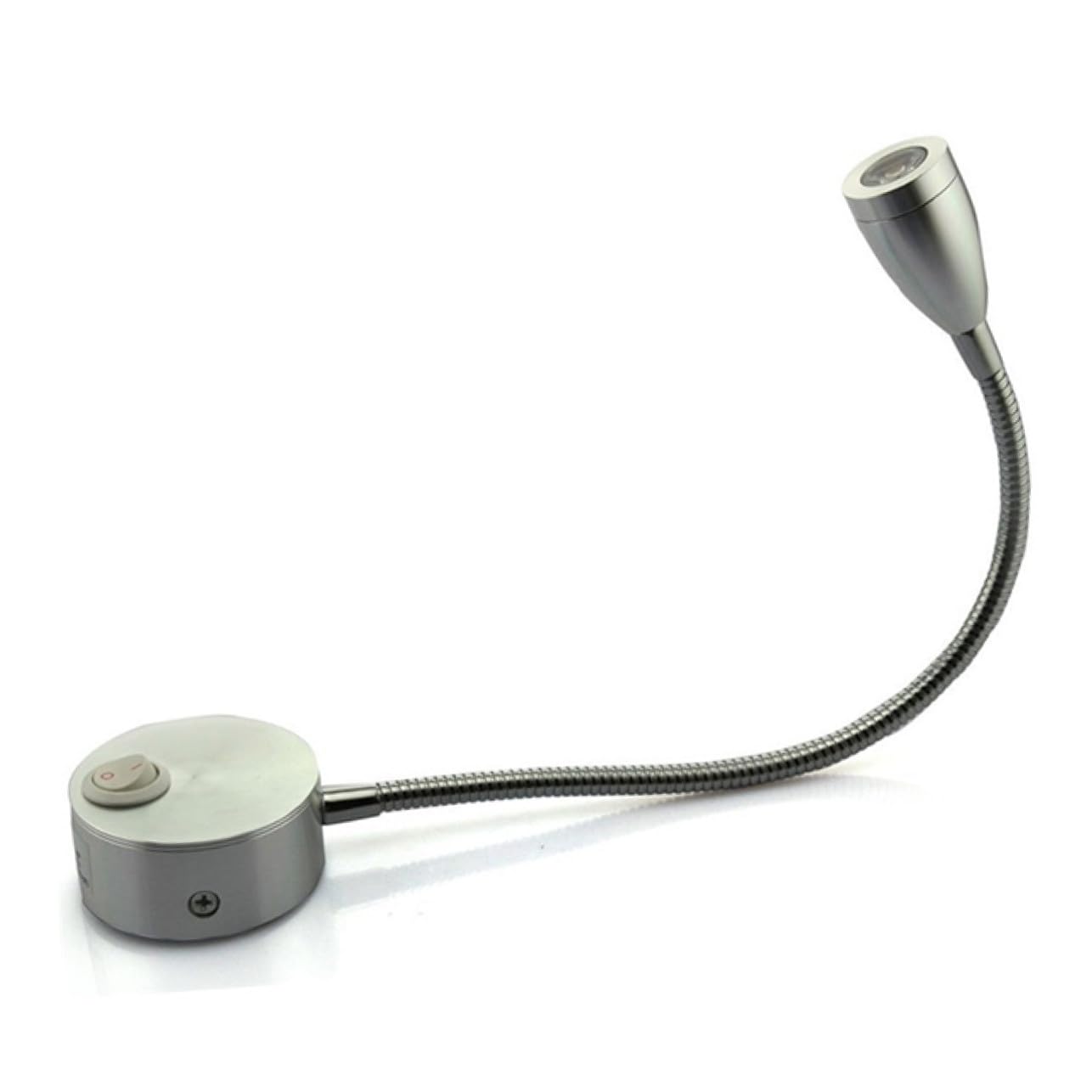 Lampe LED de chevet avec bras flexible pour orienter la lumière de lecture