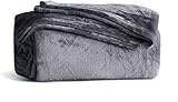 KMUSET Fleece Blanket Throw Size Dark Grey Lightweight Super Soft Cozy Fuzzy Bed Blankets Microfiber Factory Shop
