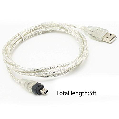 Usb 2.0 Male To Ieee 1394 4Pin Male Ilink Firewire Dv Cable 5Ft Compatible With Sony Dv & D8.(Please Read The Last Picture Hint On The Left Carefully Before Buying. Prevent Buying Mistakes) #TOP1