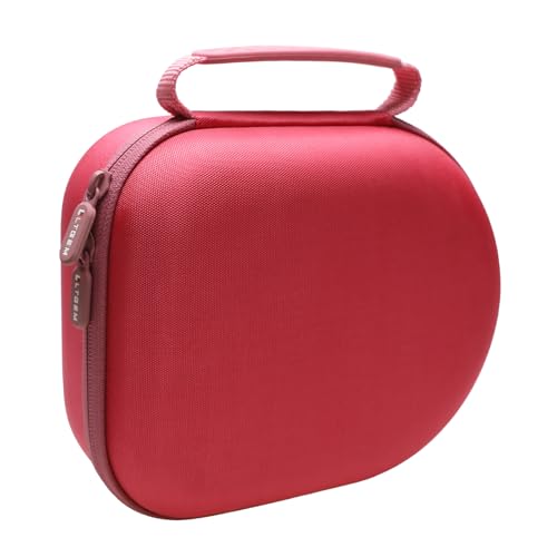 Image of Headphone Headset Case Compatible with Audio-Technica ATH-M20x /JBL /Raycon /Soundcore Anker /Sony /Beats /JLab /TOZO /Logitech /BERIBES /KVIDIO Headphones, Large Headphone Case Hard Shell(Magenta)