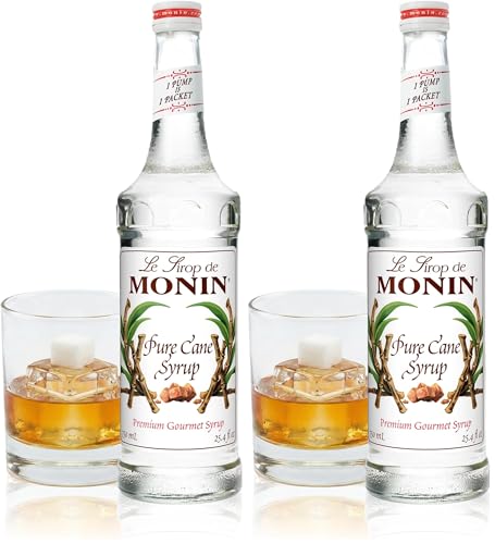 Image of Monin - Pure Cane Syrup, Pure and Sweet, Great for Coffee, Tea, and Specialty Cocktails, Gluten-Free, Non-GMO (750 ml) (Pack of 2)