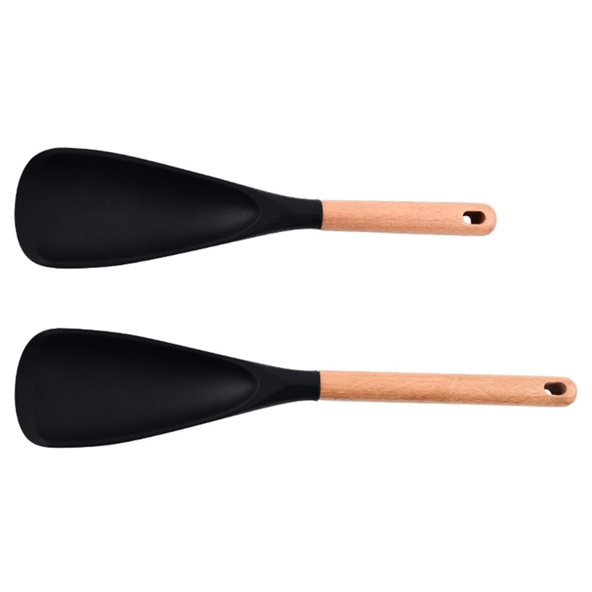 CTRLZS Multifunction Kitchen Multi-Function Spatula Cooking Spoon for Nonstick Cookware- Silicone Material, 2pcs Set