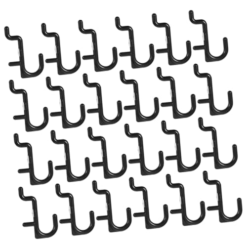 PartyKindom Pegboard Storage 100pcs Heavy Duty Hooks Tool Board Organizers J-Shaped for Wall