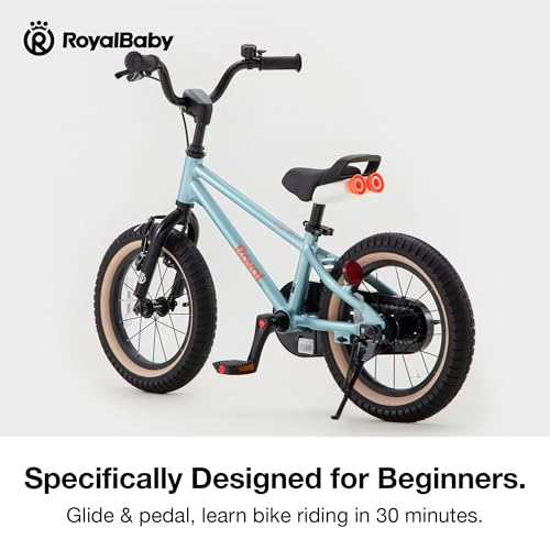 Image of RoyalBaby EZ-Pro Kids Bike, Lightweight Aluminum 2-in-1 Balance to Pedal Bike with One-Key Switch, 14 16 18 20 Inch for Age 3-10 Years