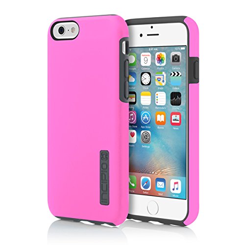 Iphone 6S Case, Incipio Dualpro Case [Shock Absorbing] Cover Fits Both Apple Iphone 6, Iphone 6S - Highlighter Pink/Charcoal #TOP1