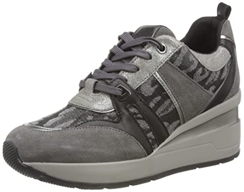 Sneakers Geox D Zosma B Femme baskets basses cuir noir taille 38