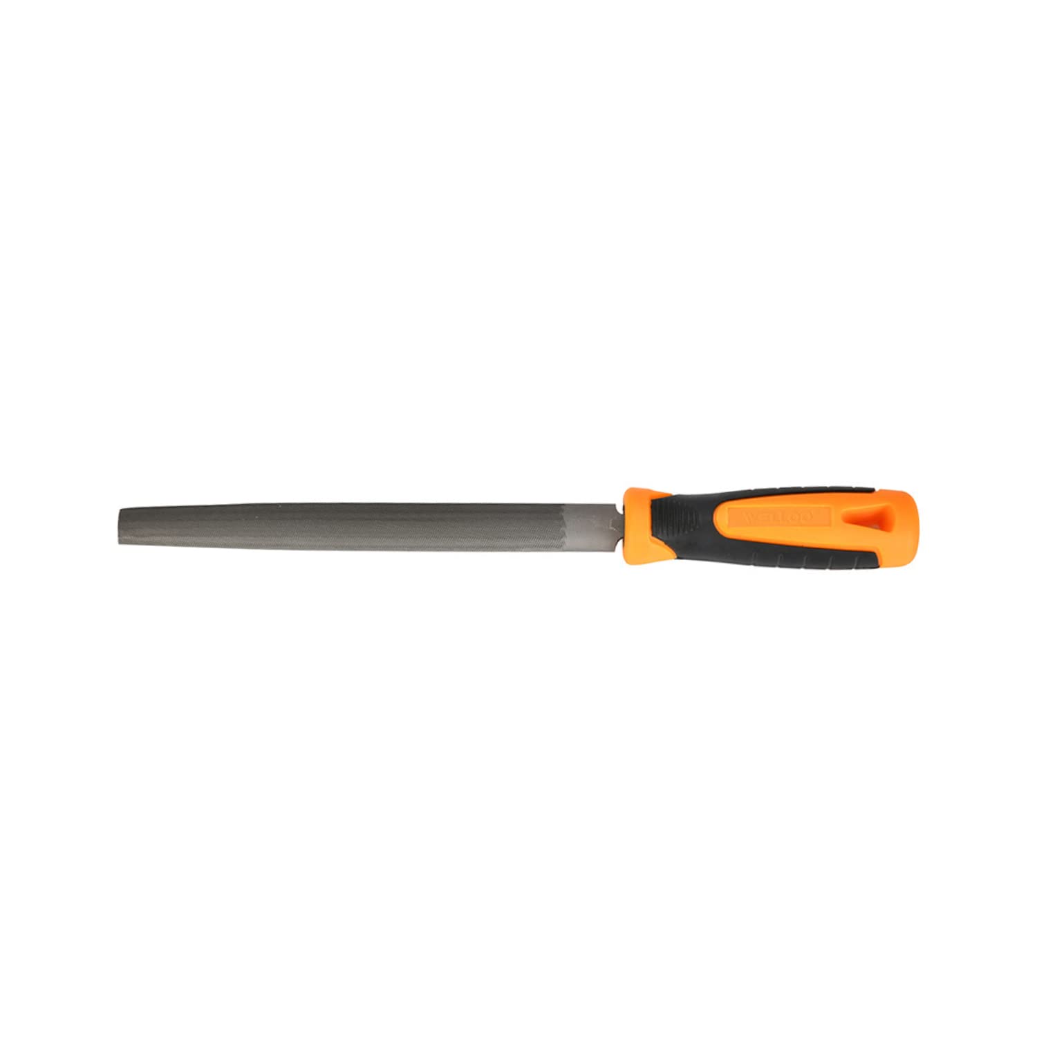 PI Tool Steel 200mm half round 2nd Cut Flat File Yellow & black (industrial)-image-1