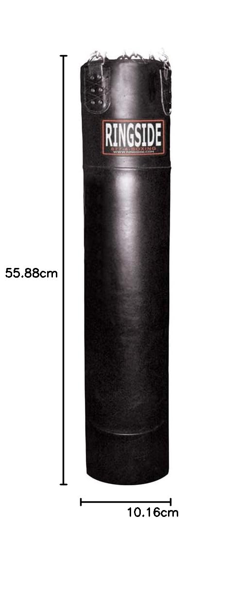 Ringside Powerhide - Borsa Pesante per Muay Thai, Non riempita, 33 x 172,7 cm, Colore: Nero