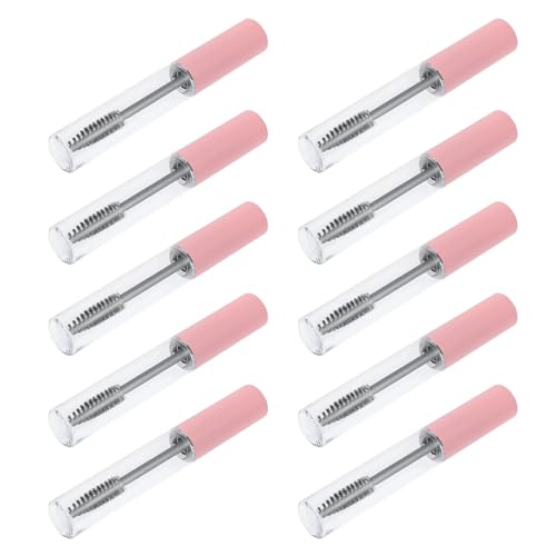 Beatifufu 10 piezas Tubo de Rímel Vacío con Varita para Pestañas Envase Recargable Transparente para Crema de Pestañas de Unidades Compacto y Ligero para Maquillaje DIY y Viajes