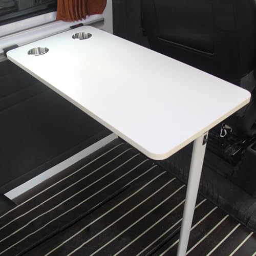 Mesa de picnic plegable de pared con ranuras para vasos 2