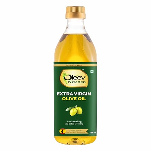 Image of Oleev, Extra Virgin Olive Oil, for Garnishing & Salad Dressing, PET, 500ML