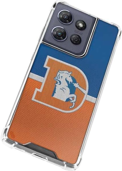 Skinit Clear Phone Case Compatible with Moto G Power 5G (2025) - Officially Licensed NFL Denver Broncos Vintage Design
