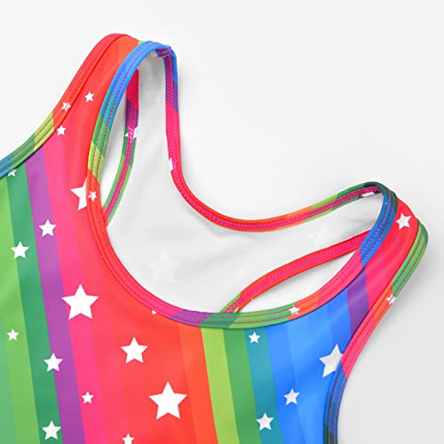 Image of Uhnice Girls Swimsuit Two Piece Tankini Swimwear with Boyshort