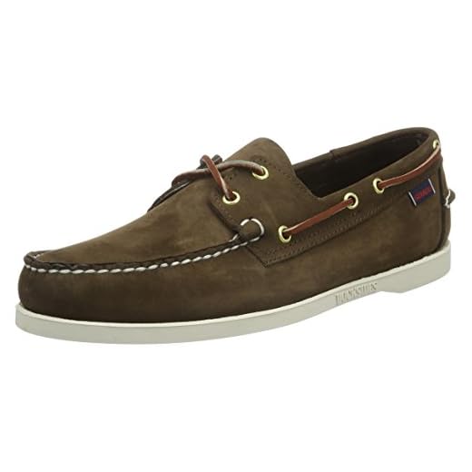 Sebago Homme Docksides Portland Nubuck Chaussures bateau, Marron Dk Brown 901, 41.5 EU