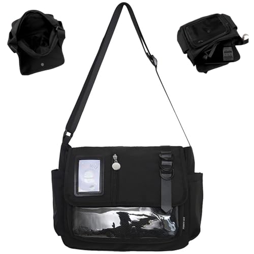 Bolso Ita negro de gran capacidad: la bandolera japonesa perfecta para diario