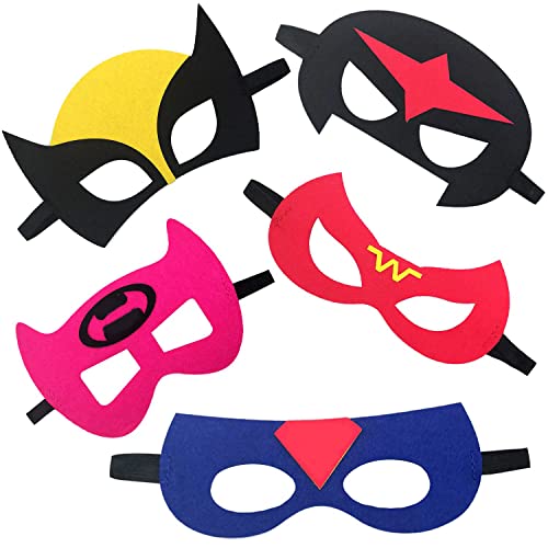 Suprbird Superhero Masks For Kids, 35 Pcs Eye Masks Set Birthday Party Favors Decorations, Children Masquerade Aengers Super Heroes Cosplay Supplies #TOP3