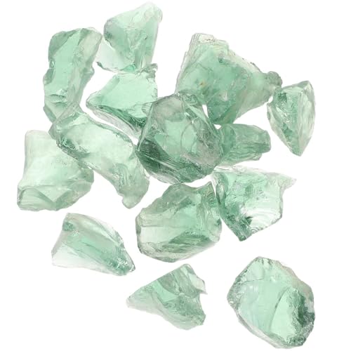 SUPVOX Piedras de Vidrio para Decoración de Acuarios Rocas Naturales para Paisajismo de Tortugas Grava Versátil para Peceras Estanques y Macetas Paquete