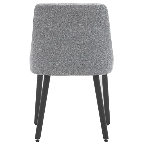 Minceta Dining Chair,Morden Wood Leg Upholstered Kitchen Chair Set Of 2,Performance Fabric In Gray #TOP5