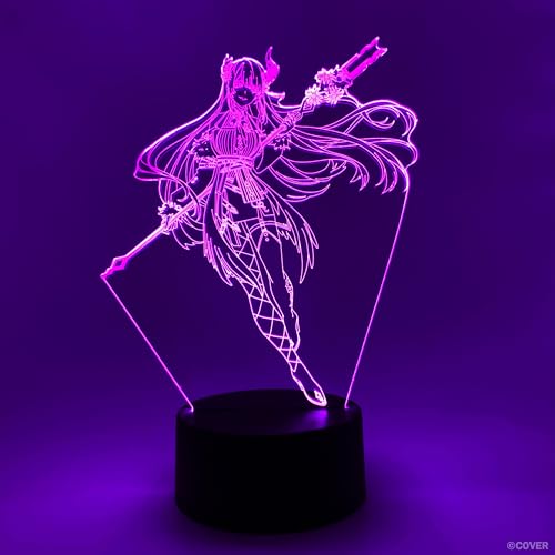 Veilleuse LED RVB 16 couleurs Hololive Nerissa Ravencroft avec socle tactile et télécommande - 5