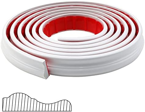 Pluden Flexible Wall Molding Trim Self Adhesive, 10Ft x 1.26"(W) Peel and Stick Tile Trim Molding Ceiling Border, Wall Trim, Door, Tile Edge, Cabinet, Mirror Frame, Baseboard and DIY Home Décor