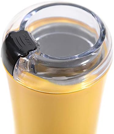 Electric Coffee Grinder, 150W Mini Electric Grinder-Stainless Steel Blades, spice & coffee bean grinder for Must-Have Kitchen Gadgets(Yellow) - 2
