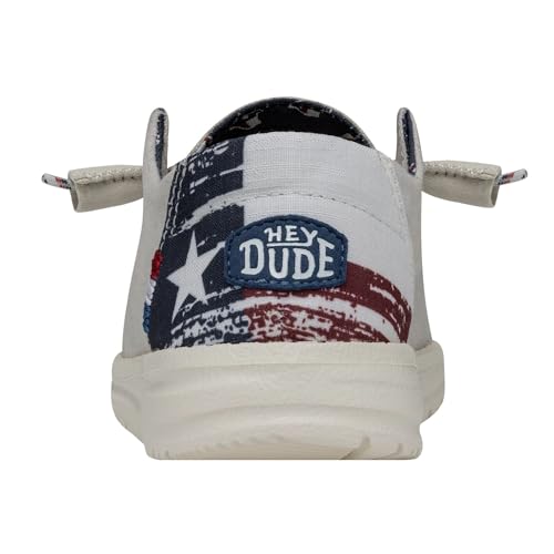 Image of HEYDUDE Wendy Star Loafers for Little, and Big Kid - Textile Upper with Lace Detailing, Removable Insole, Chic and Nice
