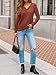AUTOMET Fall Fashion Clothes 2025 Outfits Womens Long Sleeve Tunic Top Lightweight Sweaters V Neck Button Shirts Dressy Casual Business Blouses Trendy Sweatshirt Clothing Caramel M