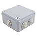 Aexit Gray ABS IP55 Waterproof Enclosure Rectangle Junction Box 100x100x50mm (5a9435d9f6c59d4987e449ed801d8072)