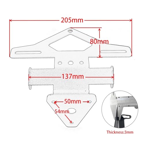 Support de plaque d'immatriculation Daytona 660 suppression garde-boue arrière - 2