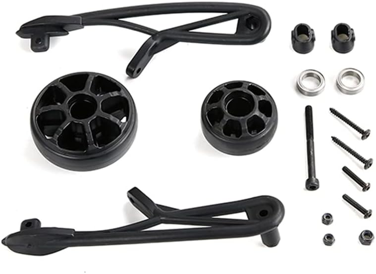 -1 Set Rear Tail Pulley Kit for 1/8 HPI Racing Savage & 1 Set Electric Conversion Battery Box Kits - (Color: Black)