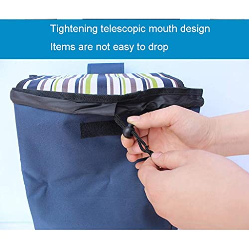 Faltbarer Einkaufswagen mit leisen Rädern und abnehmbarer Tasche für einfachen Transport und Treppensteigen – Bild 7