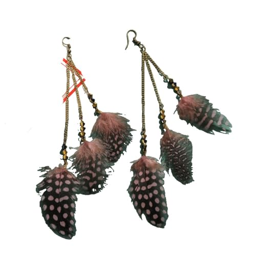 Boucles d'oreilles plumes colorées pour exprimer votre liberté cet été