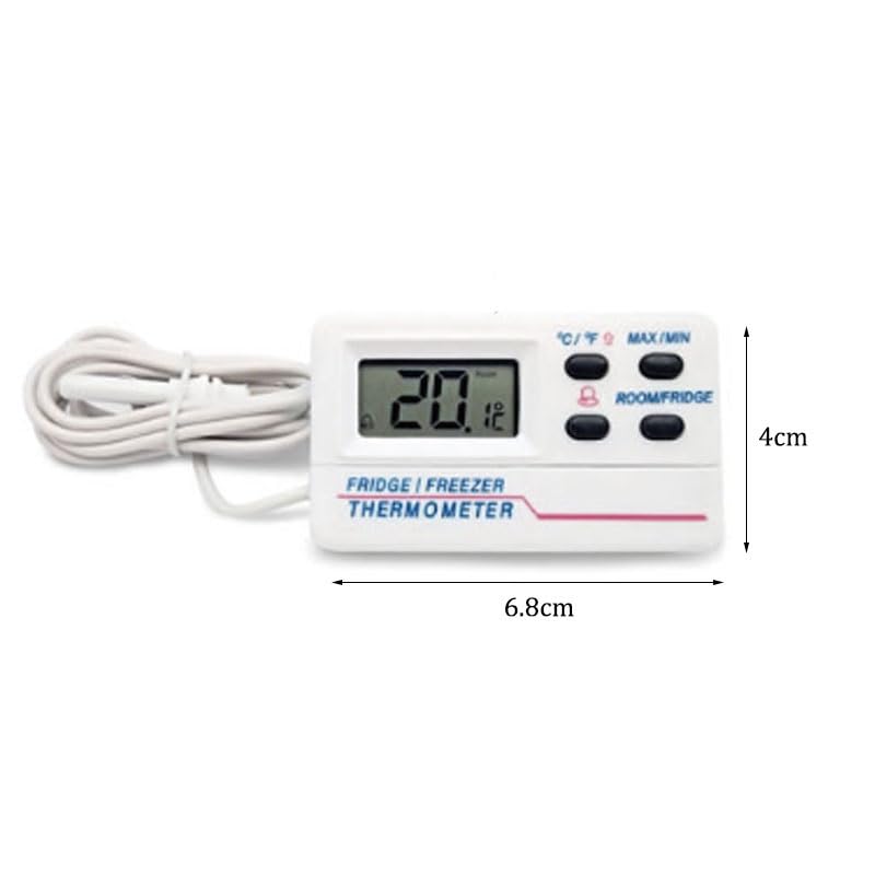 ABS Digital Display Electronic Household Box Refrigerator Thermometer Indoor Outdoor