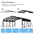 SYLVIERA 20x20FT Heavy Duty Metal Carport - Reinforced Galvanized Steel Carport Canopy for All-Weather Shelter, Enhanced Wind Resistance for Boats, Cars, Trucks, and Tractors