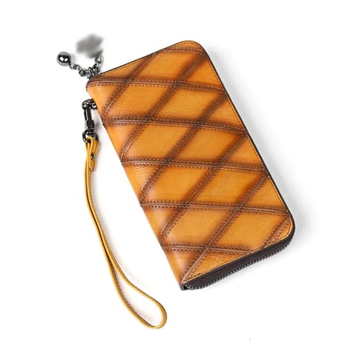 Wallet Women Long Zipper Capacity Cell Phone Bag Vintage Clutch Patchwork Card Bag