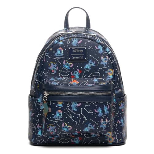 Loungefly Disney Lilo & Stitch Zodiac Glow In The Dark All-Over Print Womens Backpack