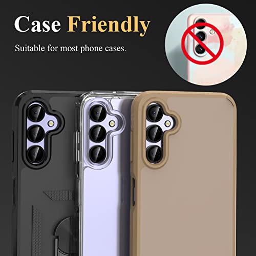 Ywxtw For Samsung Galaxy A54 Camera Lens Protector, Individual Tempered Glass Camera Screen Protector Metal Ring Lens Cover For Galaxy A54 Accessories, 1 Set (Black) #TOP5