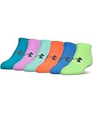 Under Armour Women's Essential No Show Socks, Multipairs , Multicolor (6-Pairs) , Medium