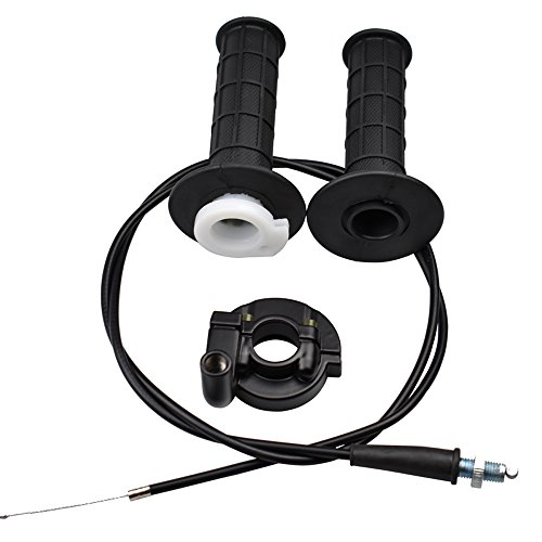 LAXEEM Twist Throttle Accelerator Handle Grips and Cable Set for 7/8" 50cc 150cc 250cc Mini Bike ATV Quad Pit Bike Dirtbike (22mm) by LAXEEM - Used condition - US$7.72