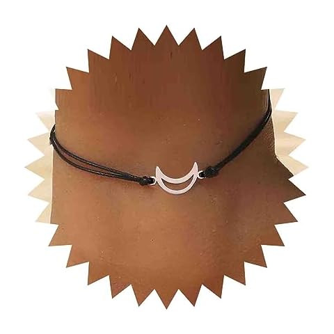 Dervivea Vintage Moon Leather Anklet Cover