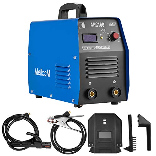 ARC-160 Mig Welding Machine with IGBT Digital Display LCD Screen,Mask,Aluminum Welding Wires,Dual Voltage 110/220V Portable Anti-Stick Lift-TIG Welding Equipment