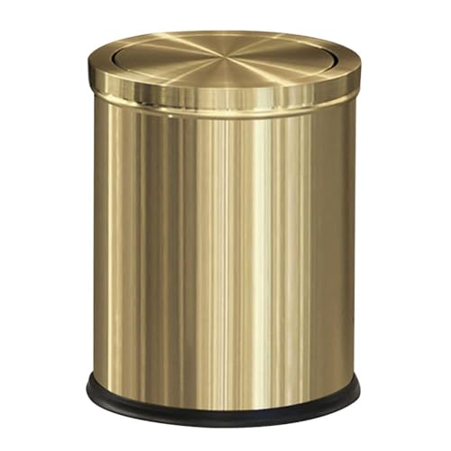 Caneca de basura dorada 15L con tapa basculante