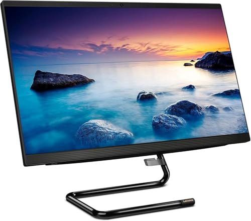 Image of Lenovo IdeaCentre AIO 3i 24 Inch FHD All-in-One Desktop Computer, Intel Core i3 Processor, 8GB RAM, 1.25TB Storage (256GB SSD+1TB HDD), DVD-RW, Windows 10, Ideal for Work, School & Streaming
