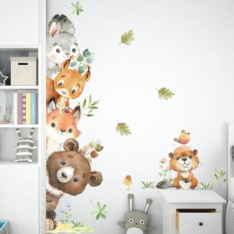 Jungle Animals Wall Decals for Kids Rooms Cover